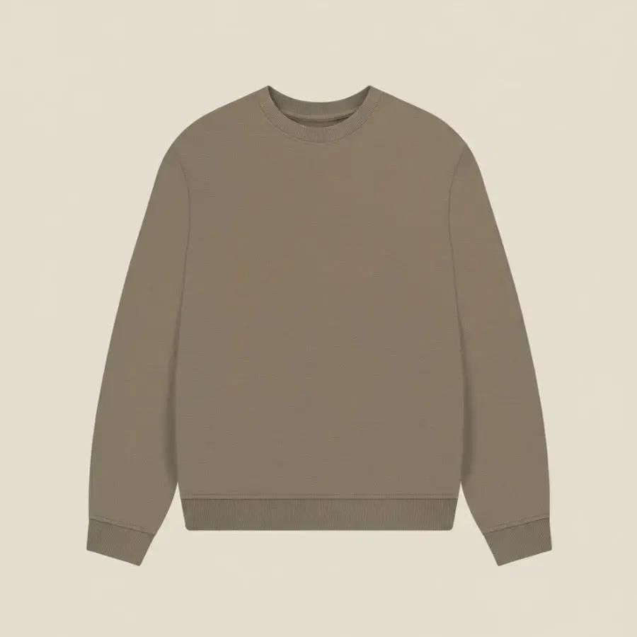 Brown sweatshirt on a beige background