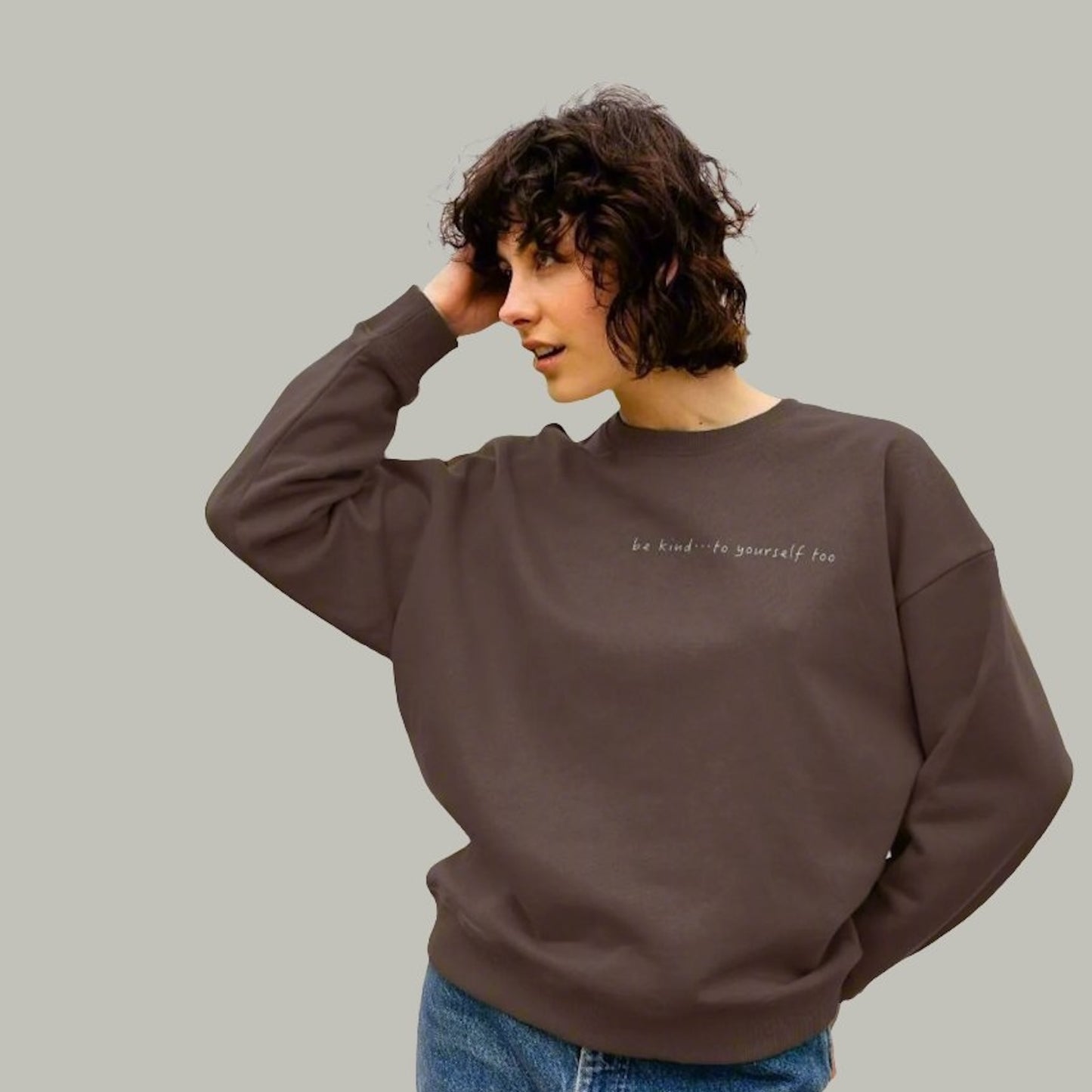 women organic cotton oversized sweatshirt