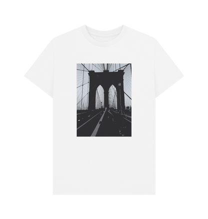 White Graphic tee - brooklyn bridge