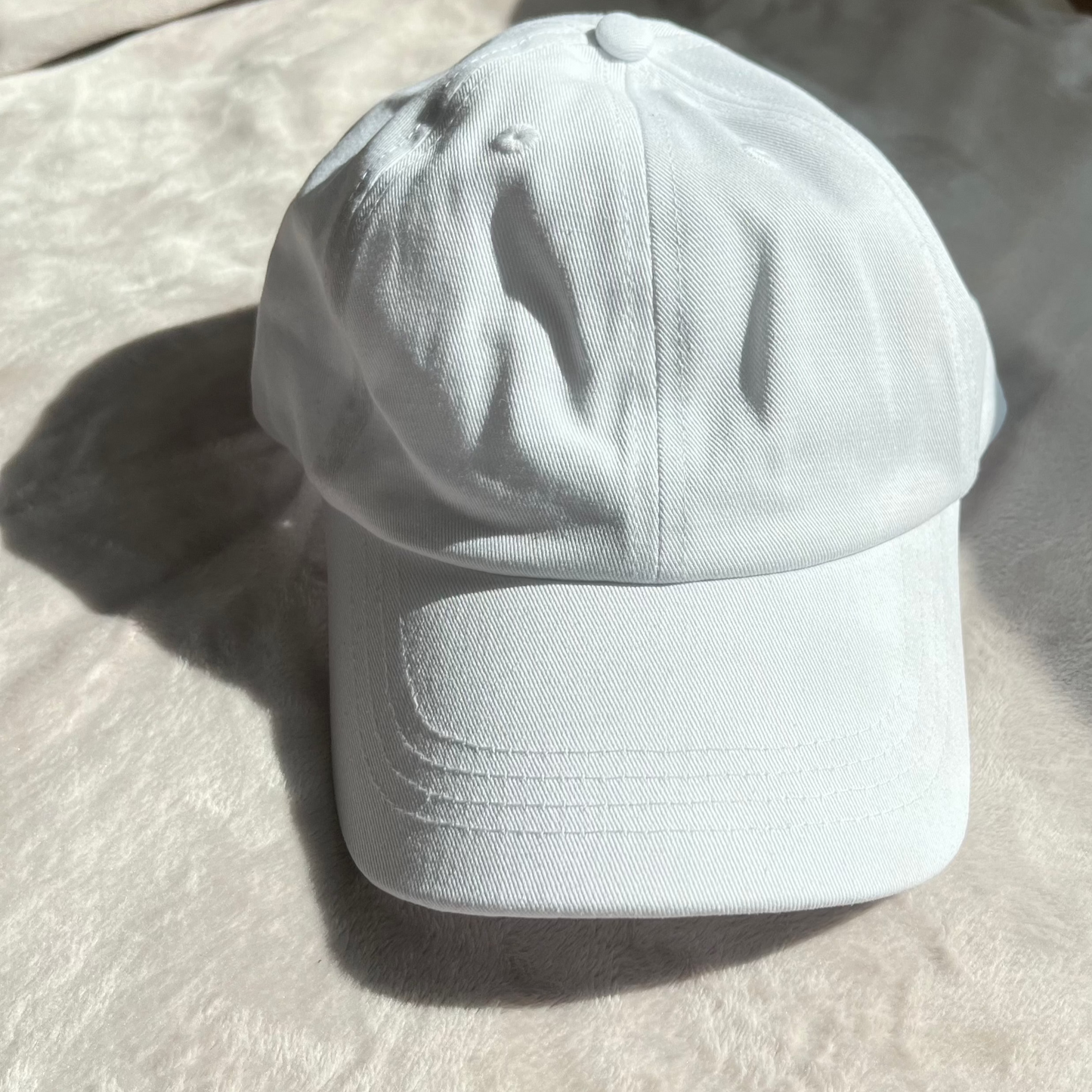 Unisex Organic Cotton Plain Clean Up Cap