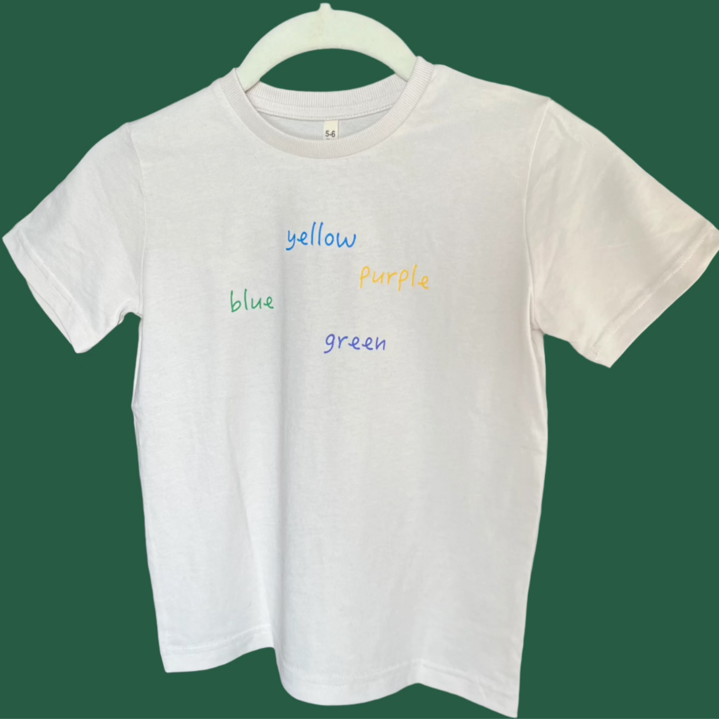 Kids' Organic Cotton Tee - Brain Training Color Text