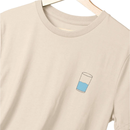 Men's Organic Cotton Half Full Glass Tee