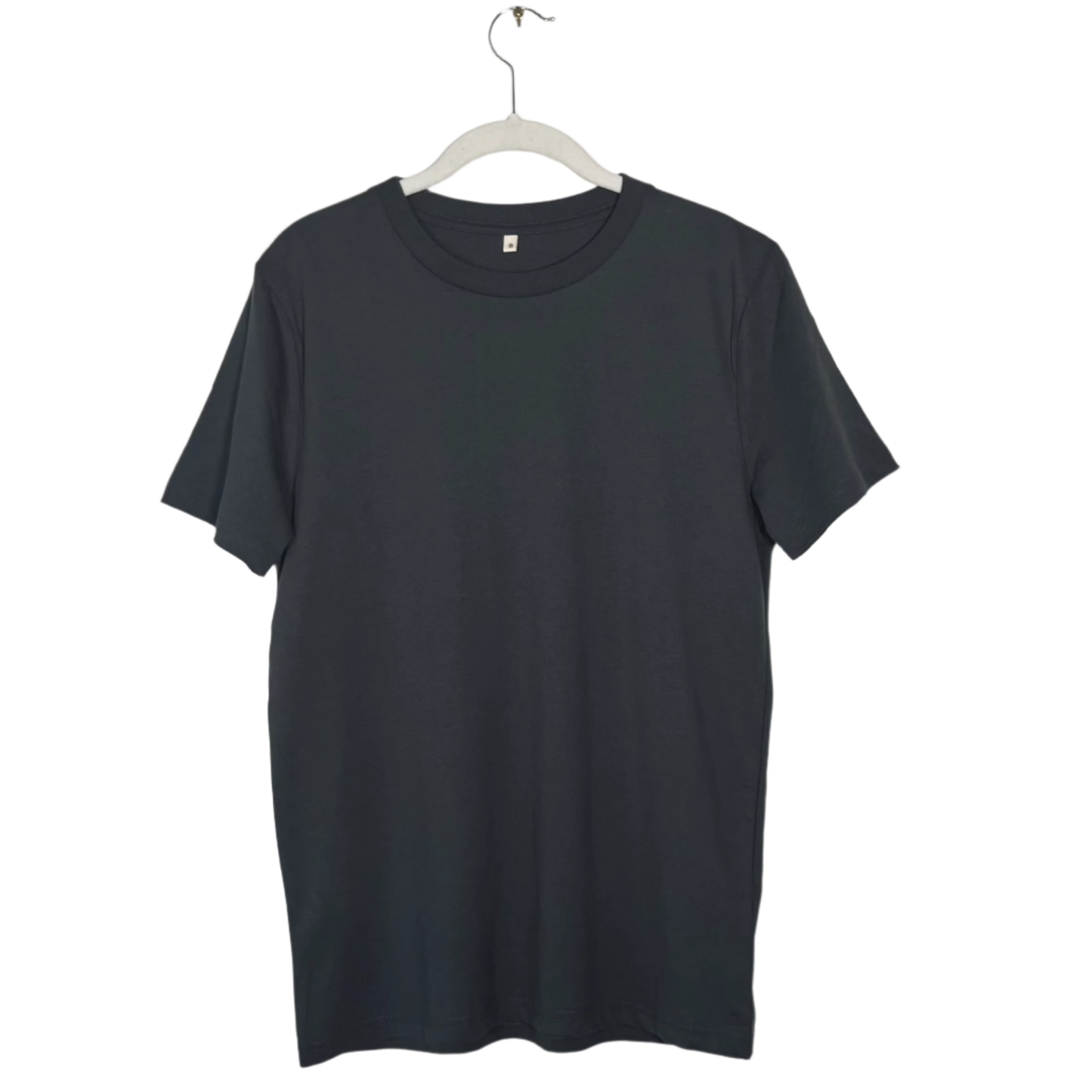 organic cotton tee dark gray