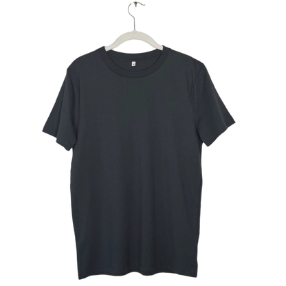 organic cotton tee dark gray