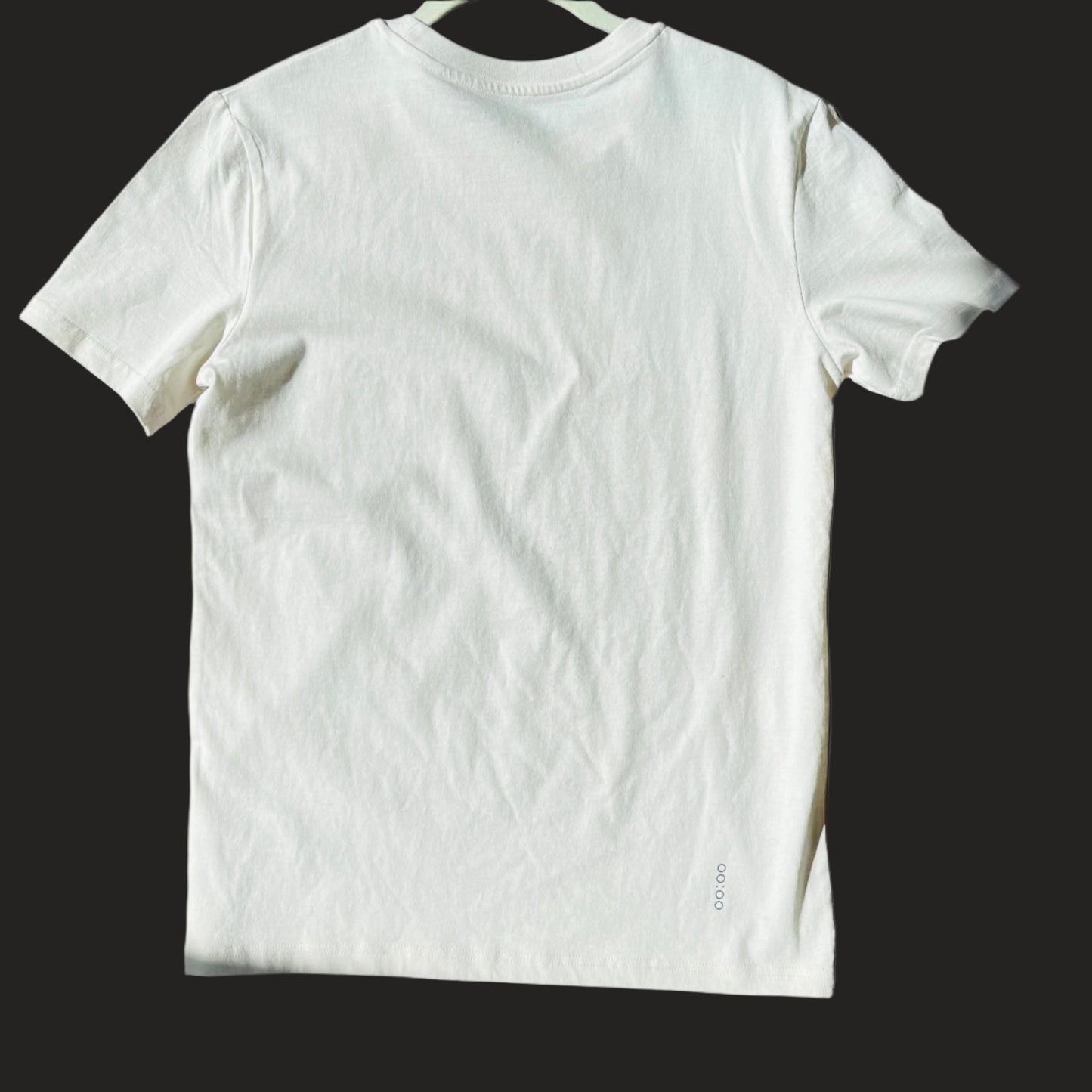 White t-shirt flat lay product photo