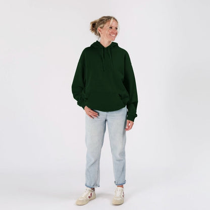 organic cotton hoodie women evergreen