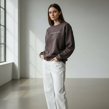 women's organic cotton oversized sweatshirt
