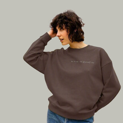 women organic cotton oversized sweatshirt