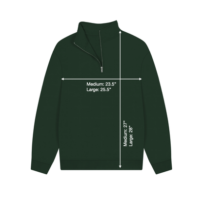 Organic Cotton Quarter Zip Sweatshirt